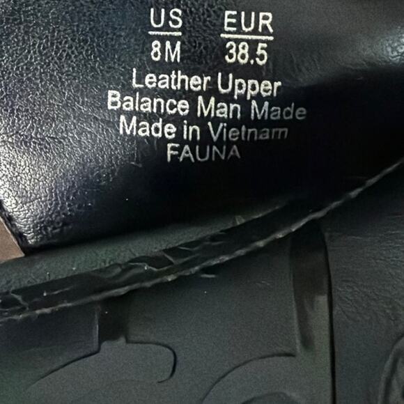 Sam Edelman Fauna Kitten Heels Strappy Black Leather Size 8 Slingback NWOB - Picture 8 of 8